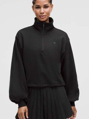 Lululemon Cotton Terry Tennis Half Zip